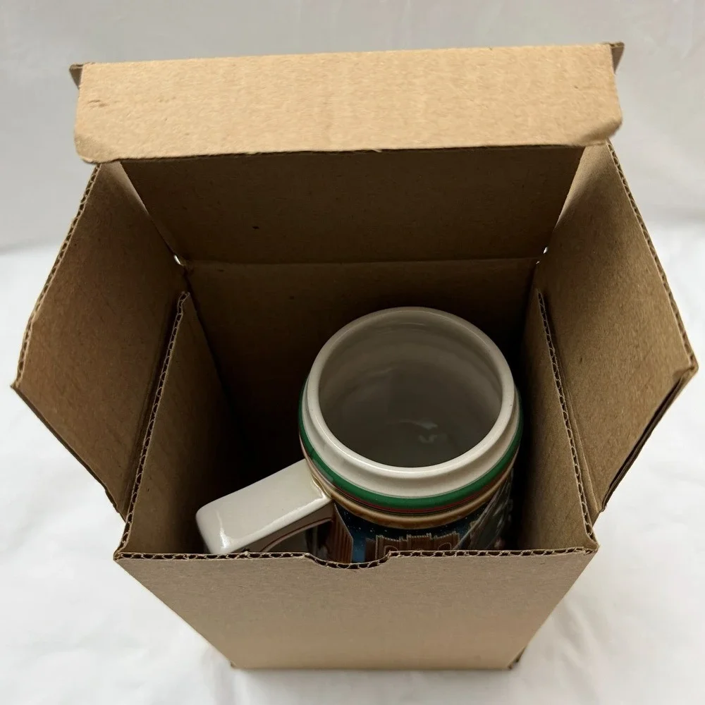 Vintage 1997 Budweiser Holiday Beer‎ Stein Home For The Holidays CS313 With Box
